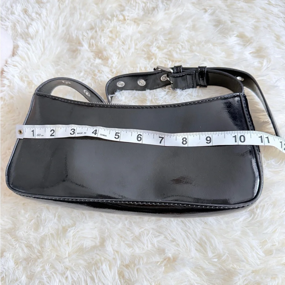 Black Leather Women's Shoulder Bag